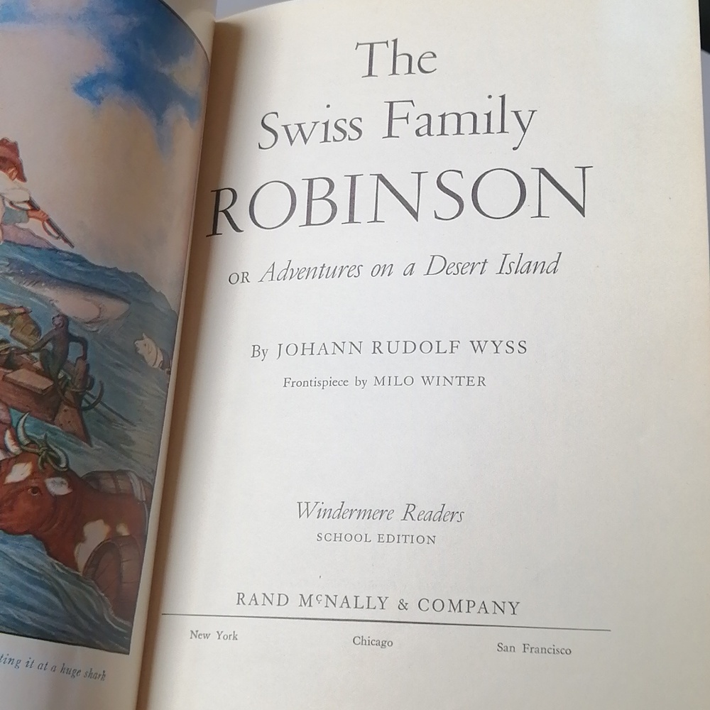 Vintage 1950s The Swiss Family Robinson or Adventures on a Desert Island - Picture 5 of 9